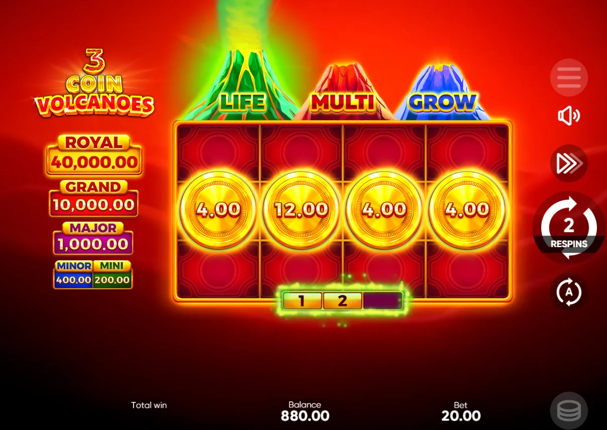 3 Coin Volcano