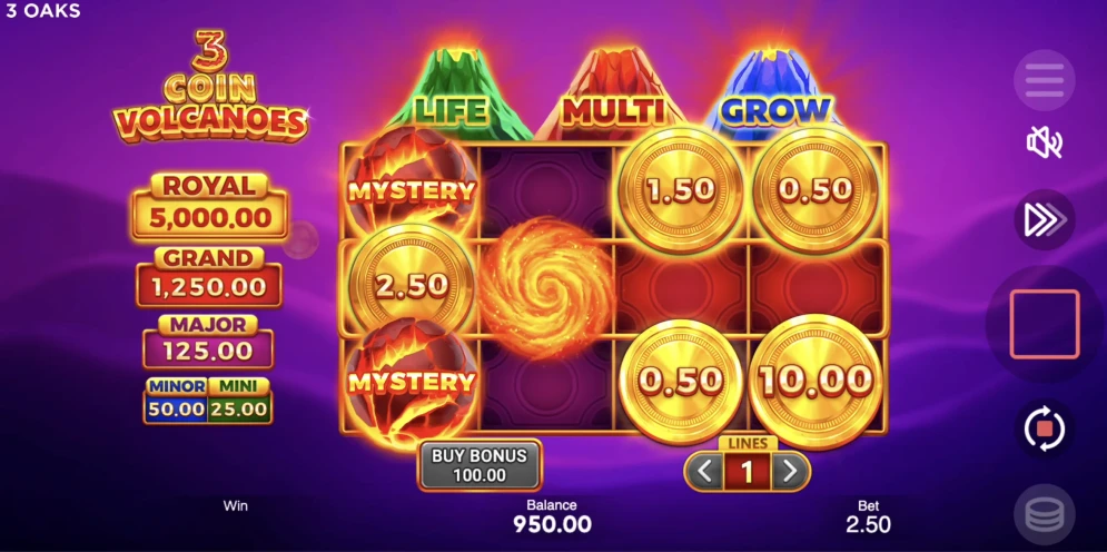 3 Coin Volcano